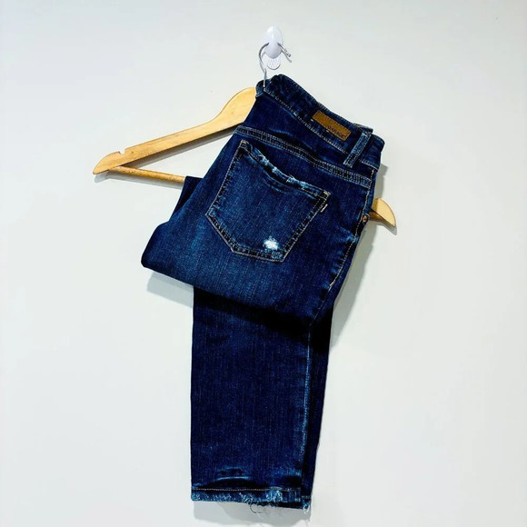 GARAGE Dark blue distressed jeans - Picture 11 of 13